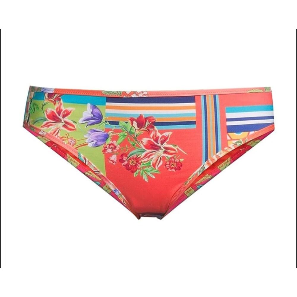 Johnny Was Kaya Hipster Bikini Bottom XL Patchwork Floral NWT